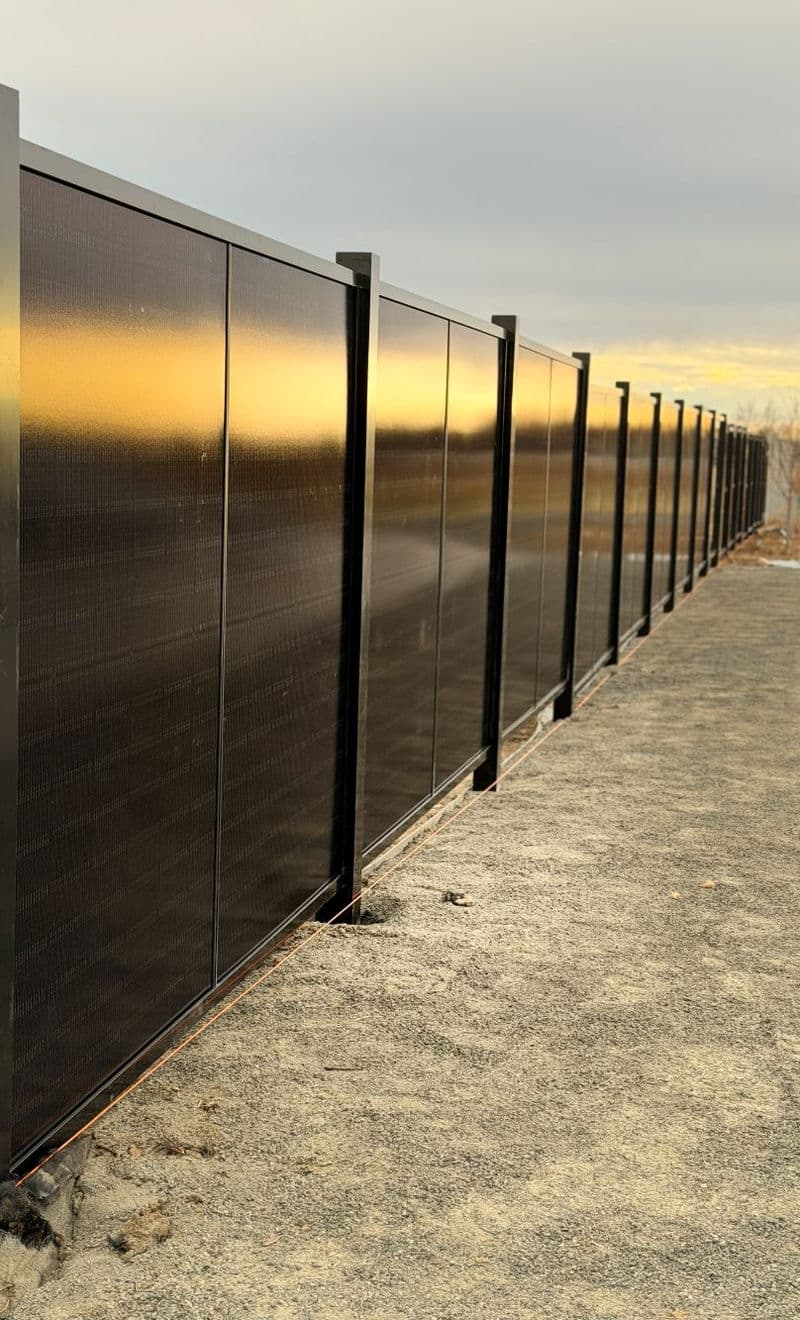 SOL Fence full-height installation view